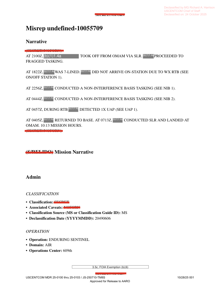 DOW-UAP-D27, Mission Report, United Arab Emirates, October 2023
