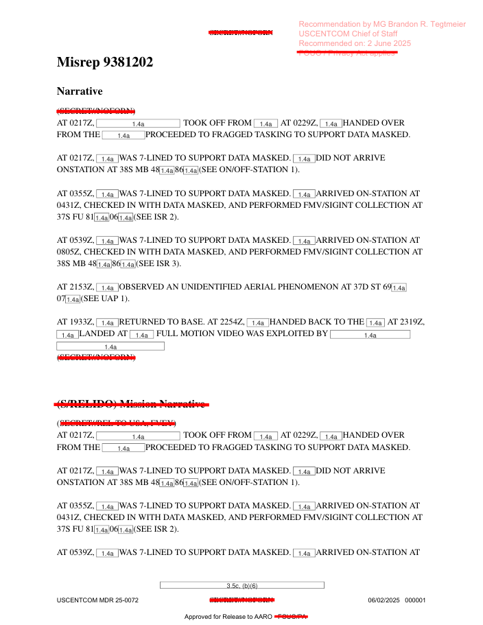 DOW-UAP-D74, Mission Report, Syria, November 2023