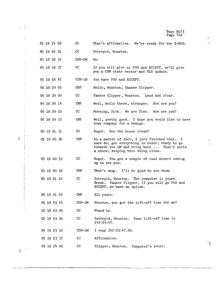 Cover of NASA-UAP-D1, Apollo 12 Transcript, 1969