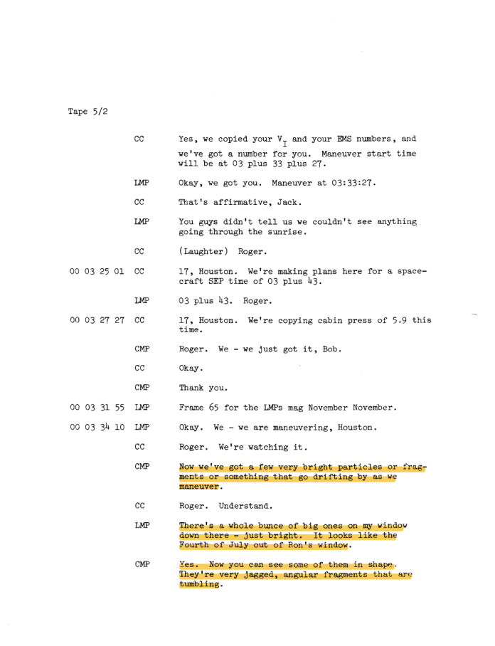 Cover of NASA-UAP-D2, Apollo 17 Transcript, 1972