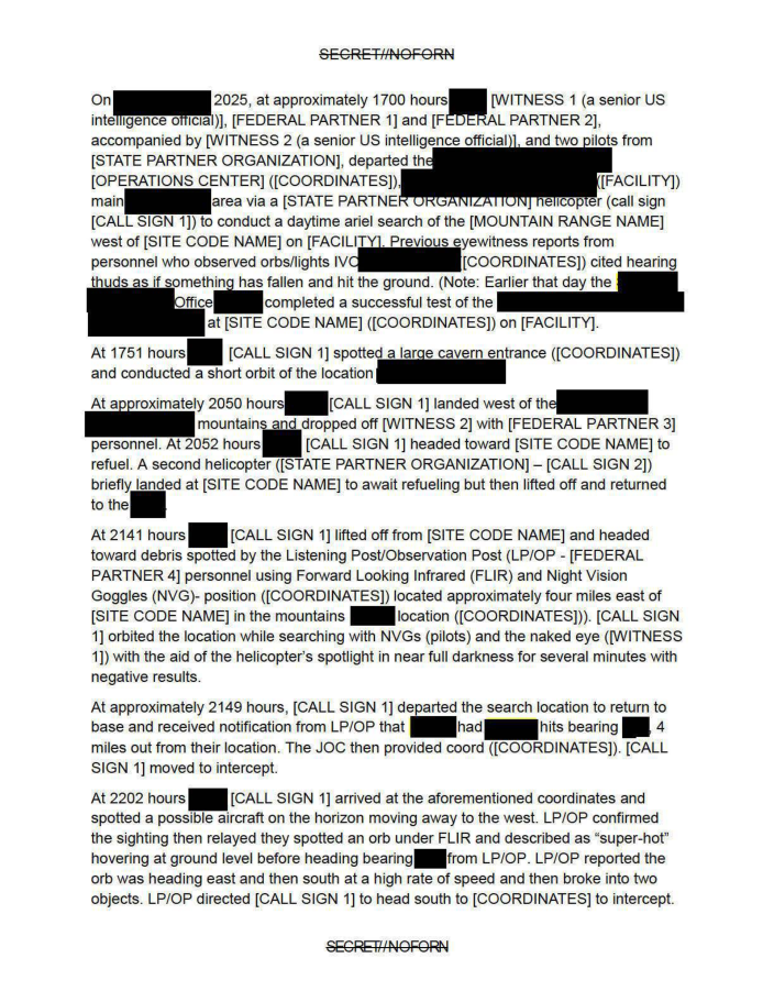 USPER Statement about UAP Sighting